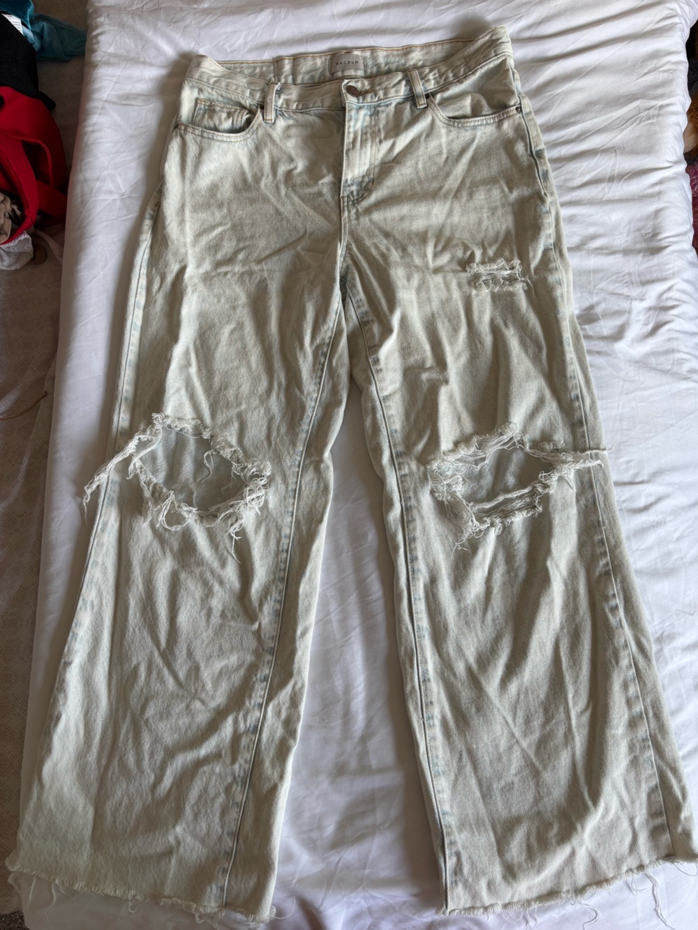 Light Wash Distressed Pacsun Jeans